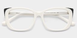Madeline White Cat-eye Glasses2