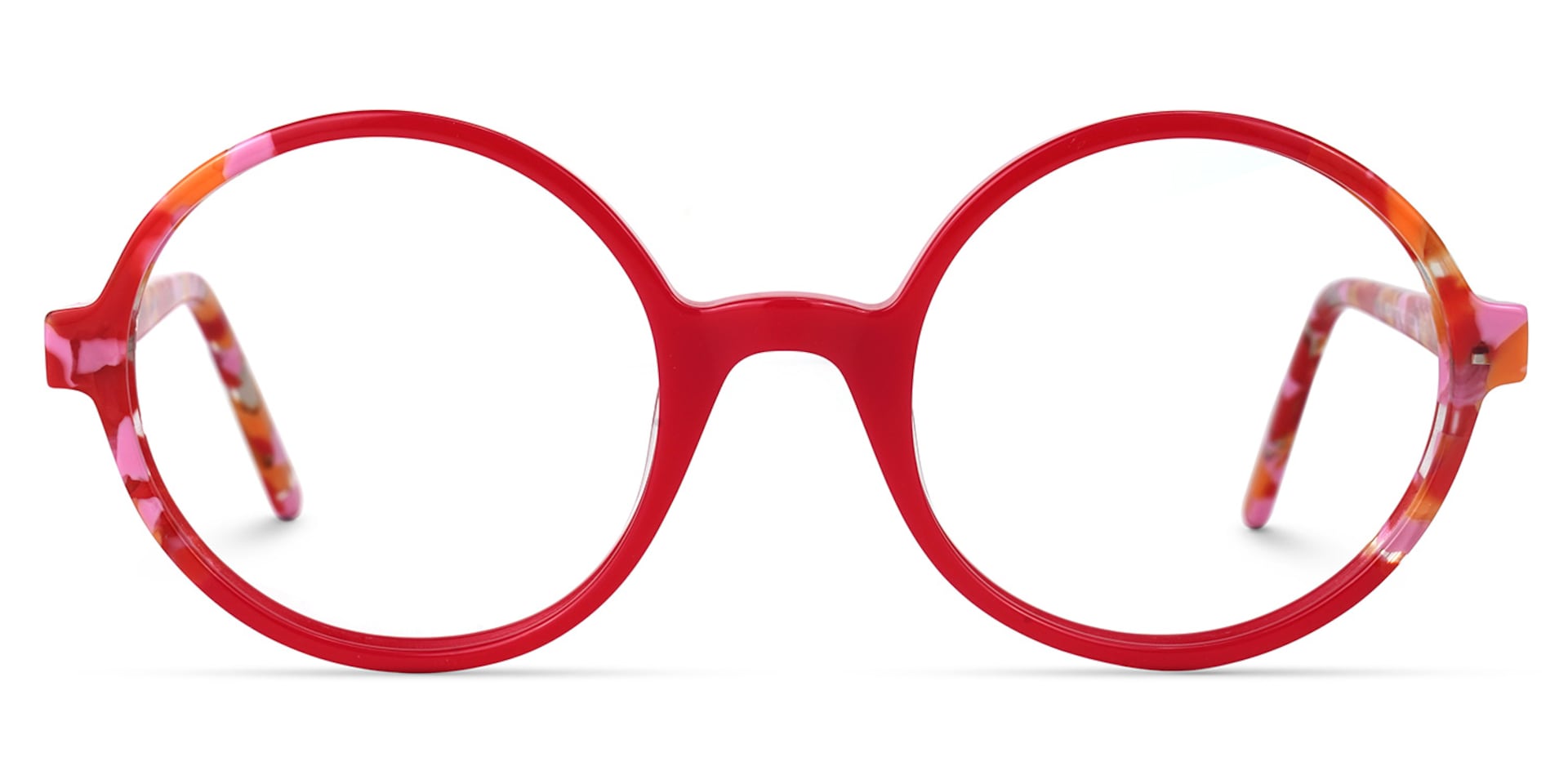 Wynn Round Red Glasses0
