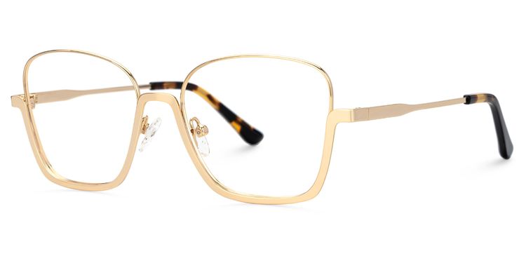Malidy Square Gold Glasses
