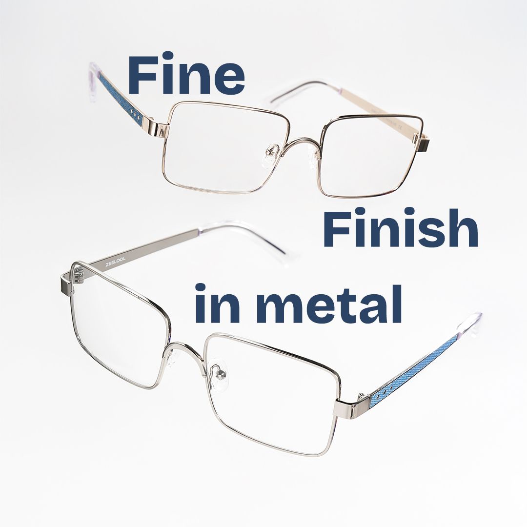 Gavin Eyeglasses in Rectangle Silver Frame | ZEELOOL0