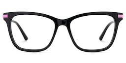Eliot Rectangle Black Glasses1