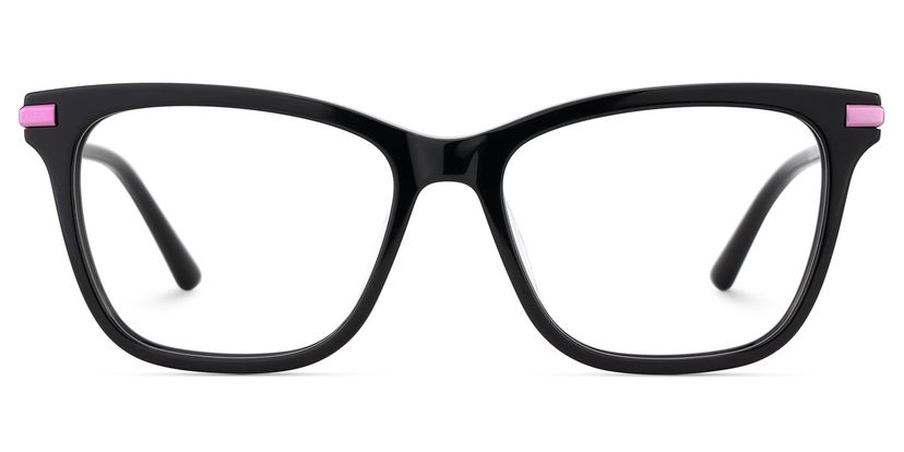 Eliot Black Rectangle Glasses