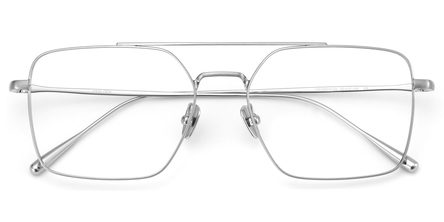 Jensen Eyeglasses in Aviator Sliver Frame | Zeelool3