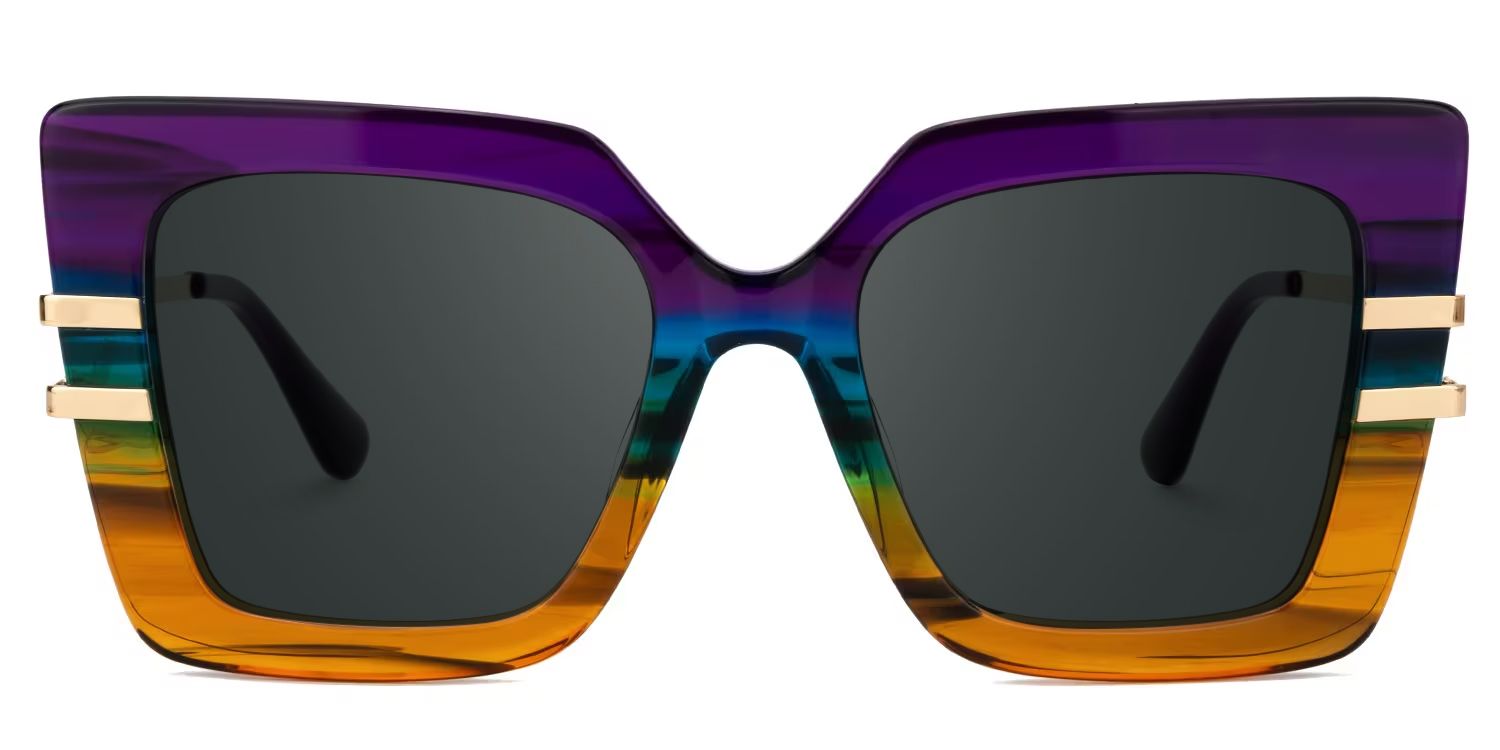 Poutine Multicolor Square Sunglasses to Frame Your Face | ZEELOOL0