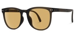 Lindzy Square Brown Sunglasses2
