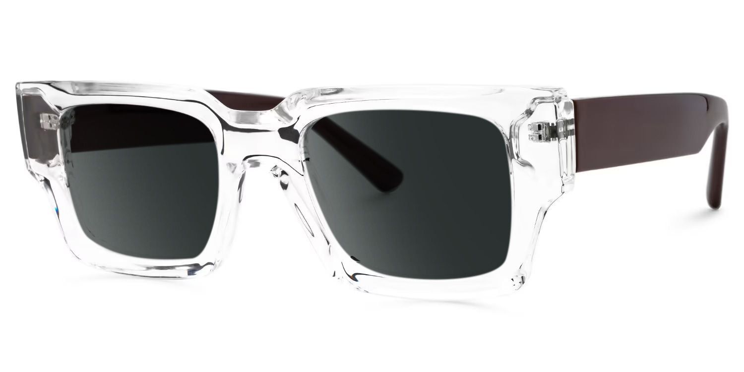 Clear TR90 Rectangle Sunglasses- Garza1