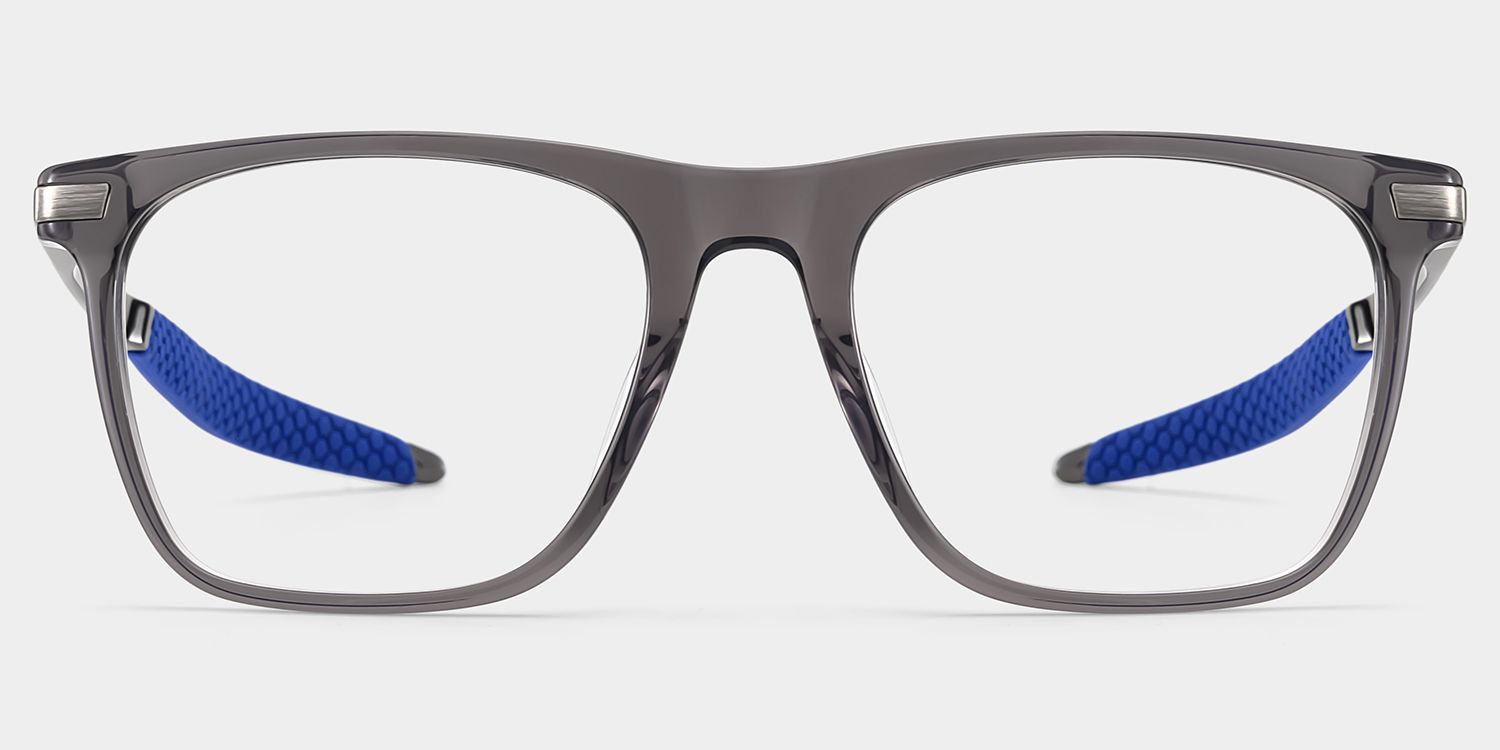 Stable Gray Frame Glasses with Rectangle Frame Online | ZEELOOL4