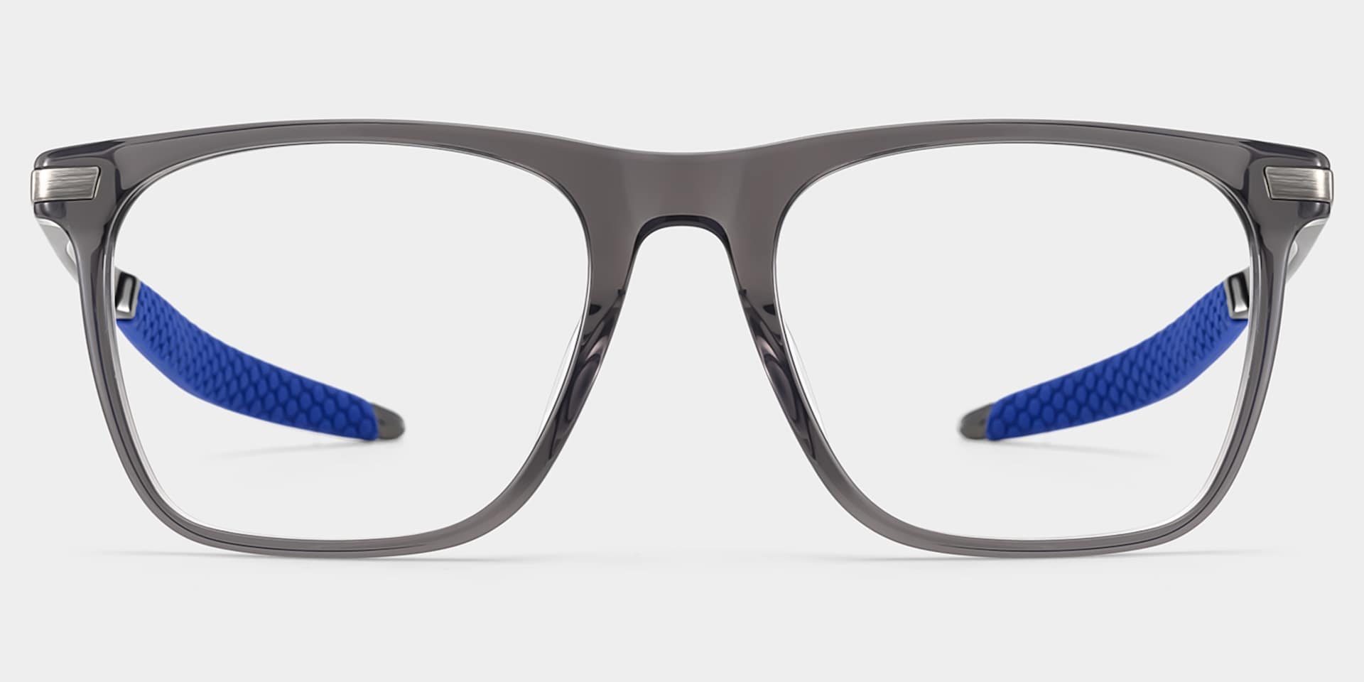 Stable Gray Frame Glasses with Rectangle Frame Online | ZEELOOL4