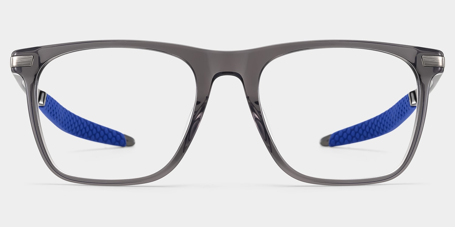 Stable Rectangle Gray Glasses