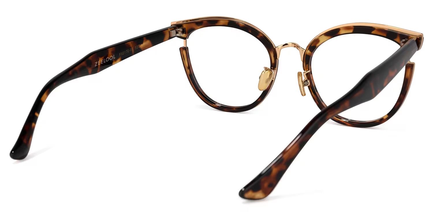 Laraine Cat Eye Tortoise Frame Glasses | Zeelool Optical4