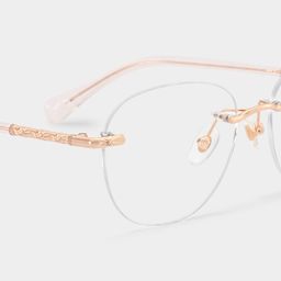 Jennifer Round Pink Gold Glasses4