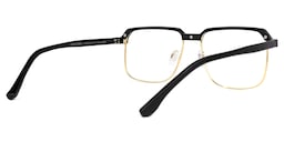 Cherron Browline Black-Gold Glasses3