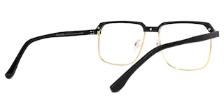 Cherron Browline Black-Gold Glasses3