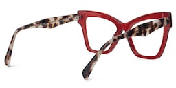 Levette Cateye Red Glasses3