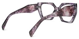 Sileidy Geometric Purple-Floral Glasses3