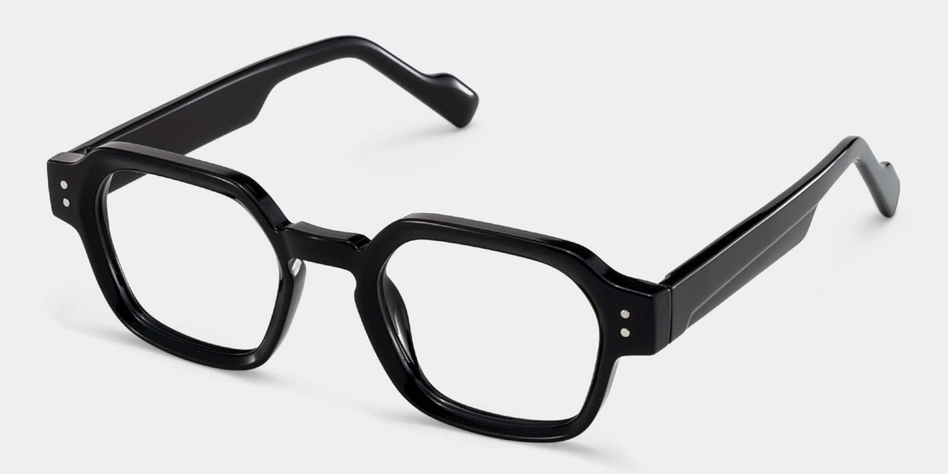 Joy Black Frame Glasses with Geometric Frame Online | ZEELOOL2