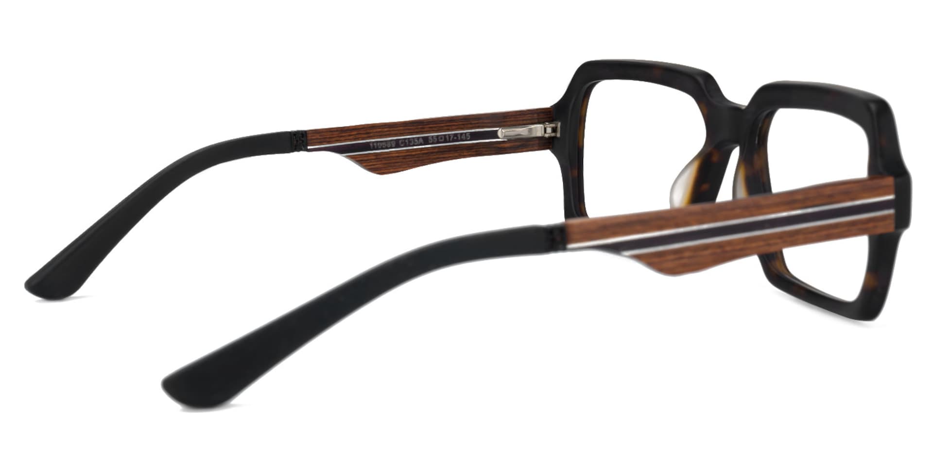 Bentley Square Tortoise Eyeglasses with Mixed Materials -Zeelool3