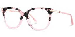 Mailyn Round Pink Tortoise Glasses3