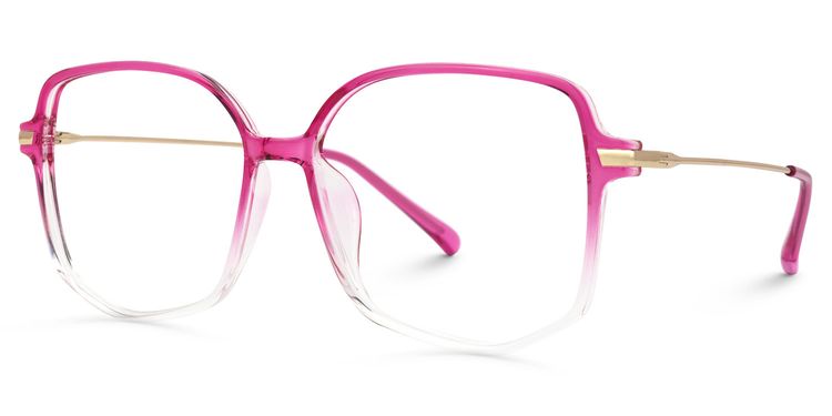 Payton Geometric Bright-Pink Glasses