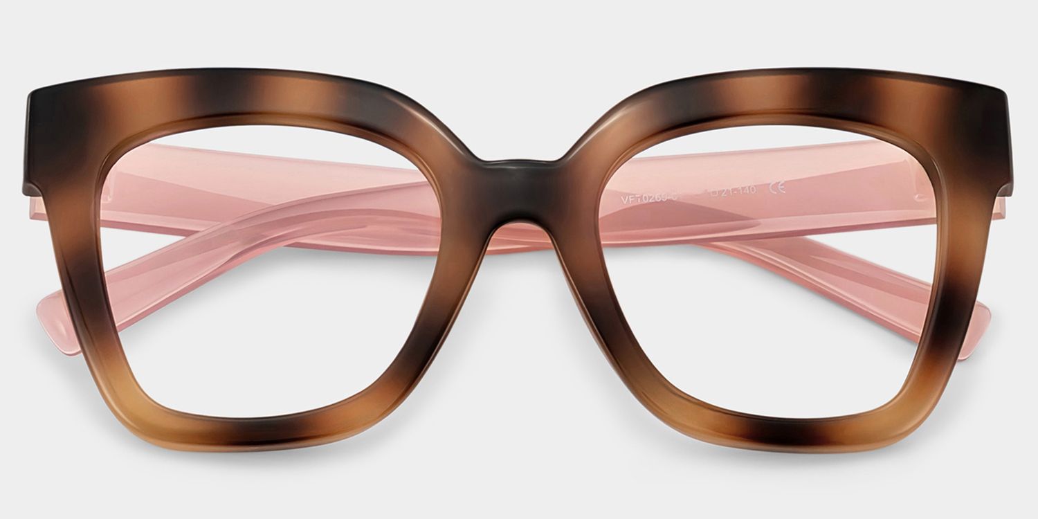 Malcolm Square Burnt Umber Frame Glasses | Zeelool