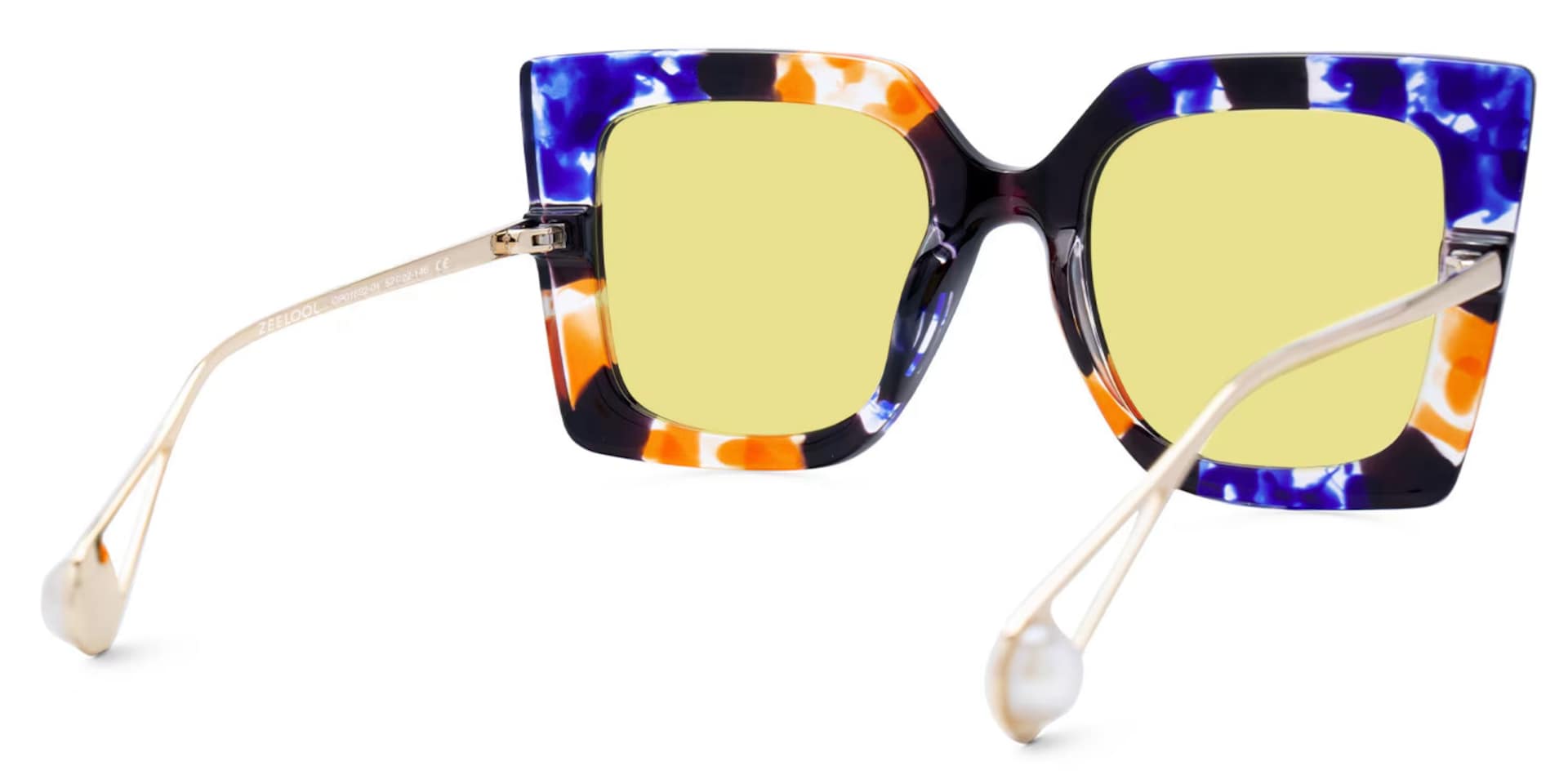 Qatar Square Blue/Black Sunglasses | Zeelool Glasses3