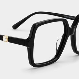 Elena Black Square Glasses4