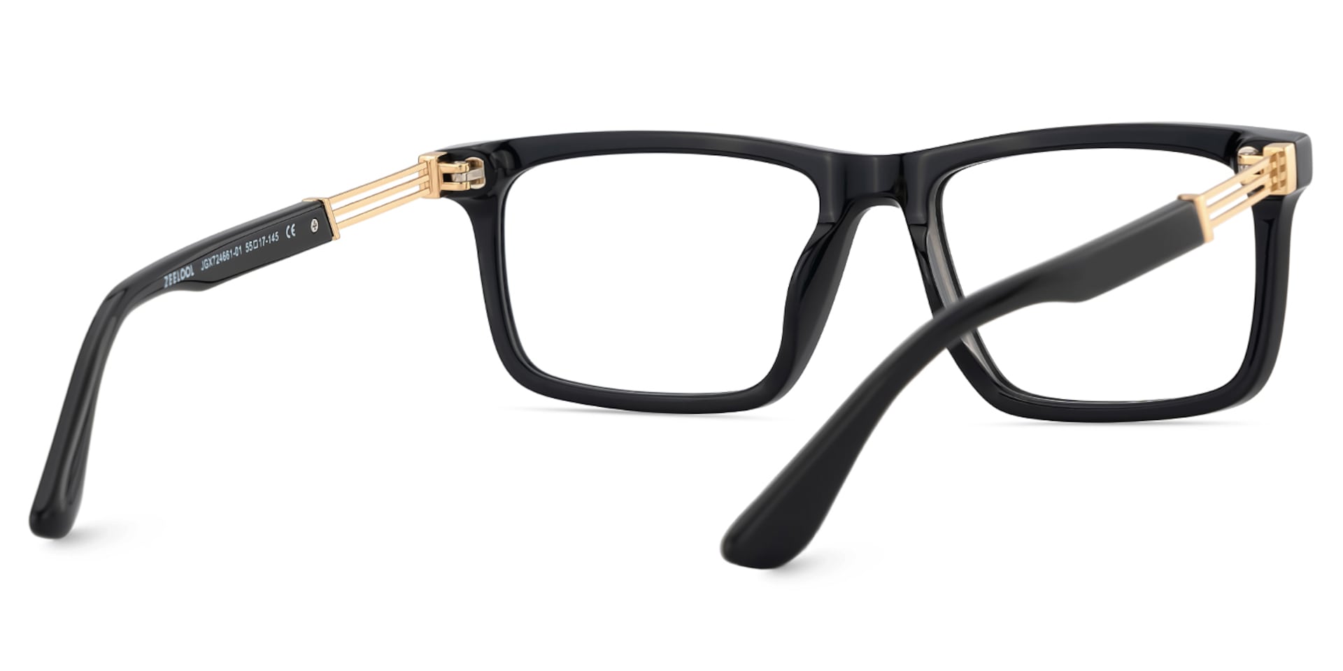 Emerson Eyeglasses in Rectangle Black Frame | Zeelool5