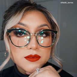 Laraine Cat Eye Green Glasses6