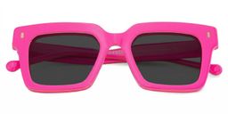 Gilberto Square Bright Pink Glasses1