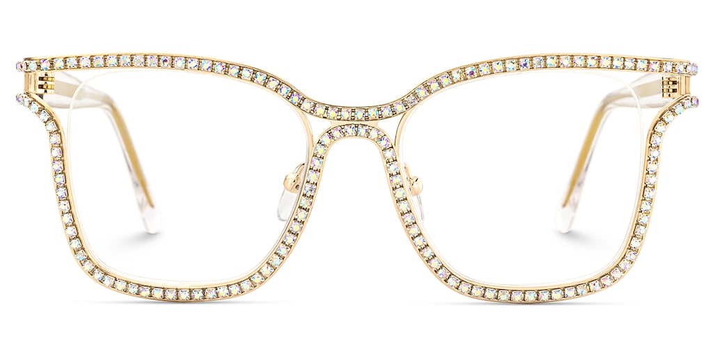 Shine Square Gold Glasses