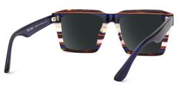 Kenish Square Blue White Glasses4