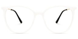 Chanty Round White Glasses0