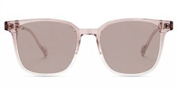 Chloe Square Pink Clear Glasses0