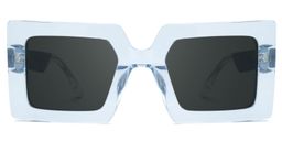 Tiffaney Square Blue Glasses0
