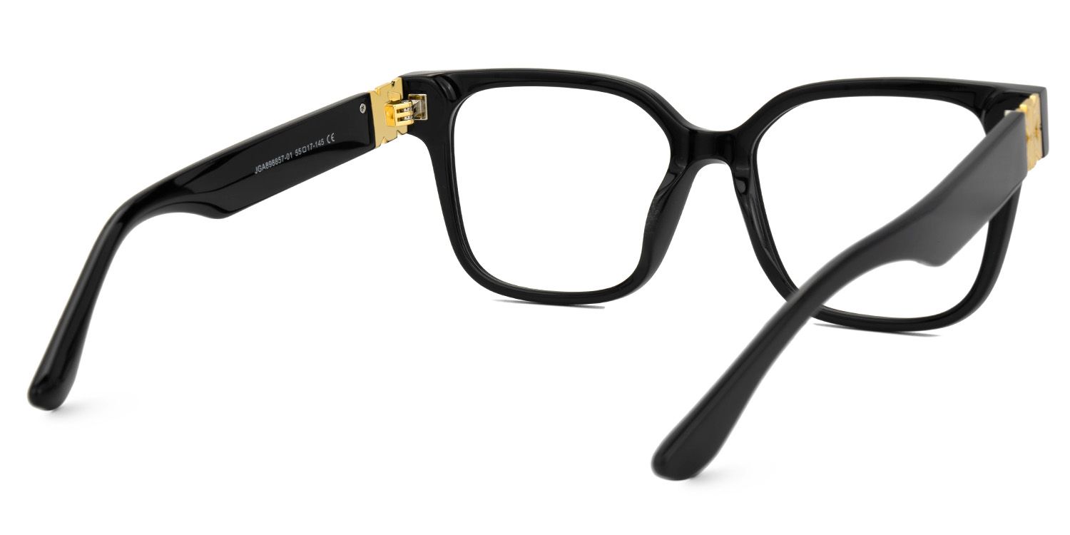 Kerri Oversized Black Square Glasses | Zeelool3