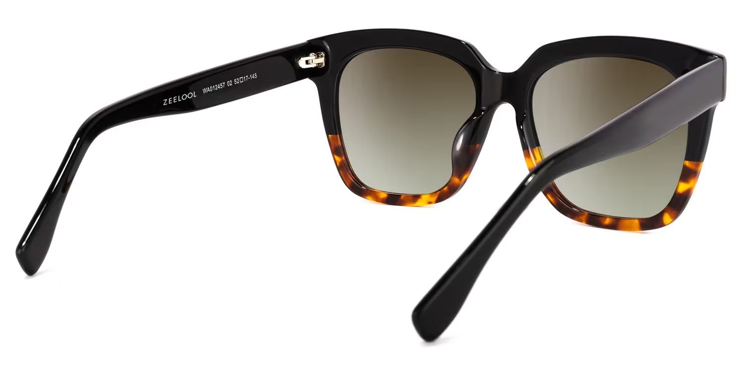 Xion Square Tortoise Sunglasses for Women & Men | ZEELOOL4