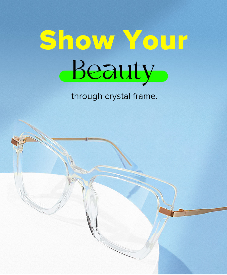 Cateye Goldie Crystal Glasses deals Zeelool Glasses