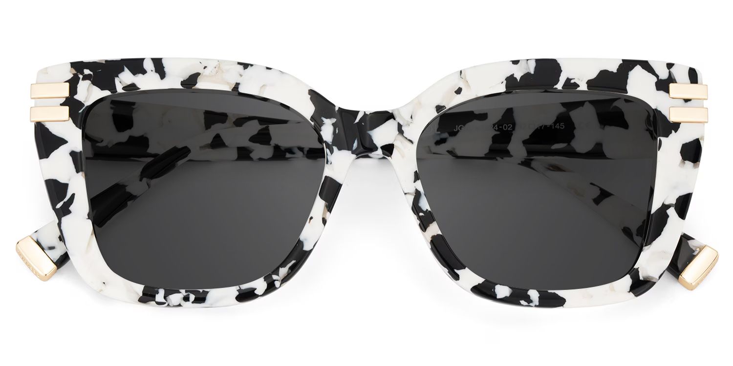 Cow Print Glasses with Square Frames1