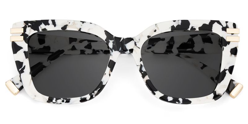 Cow Print Glasses with Square Frames