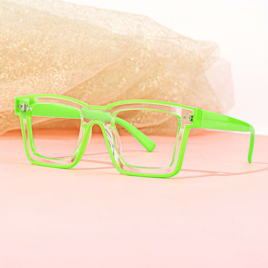 Square Kristan Green Glasses for sale -Zeelool Glasses