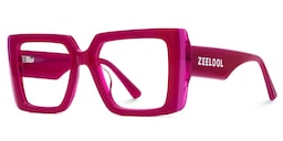 Parris Rectangle Red Glasses1