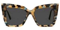 Thiline Square Tortoise Glasses0