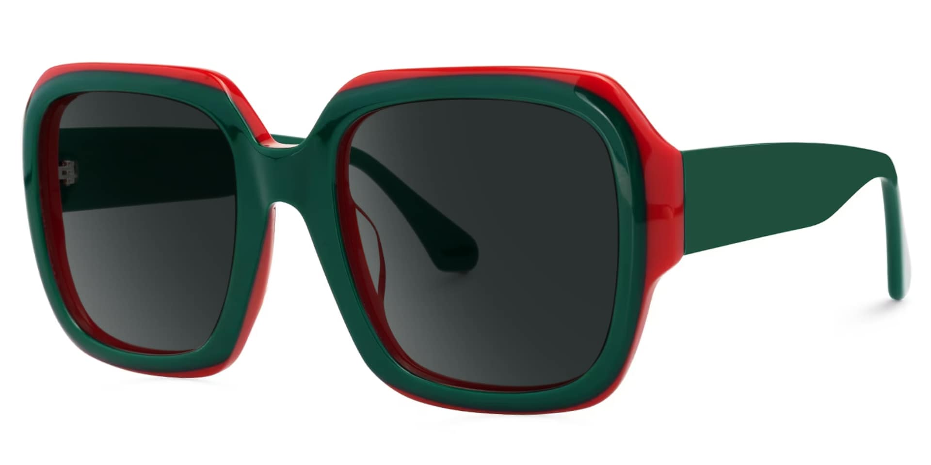 Square Katty Green Sunglasses on sale -Zeelool Glasses1