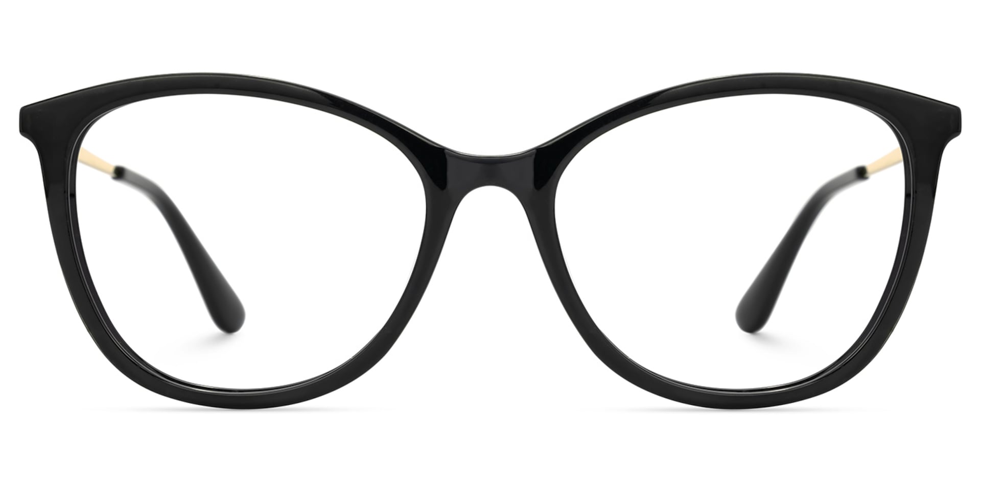Jenee Thin Black Glasses in Oval Design | Zeelool0