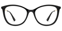 Jenee Oval Black Glasses0