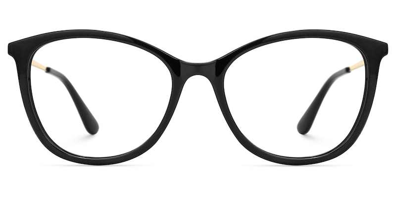 Jenee Oval Black Glasses