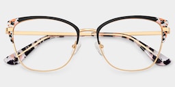 Mariana Rectangle Black Glasses2