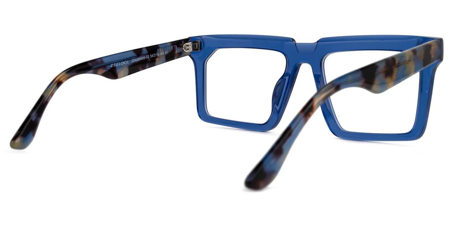 Rectangle Moreland Blue Glasses deals -Zeelool Glasses3