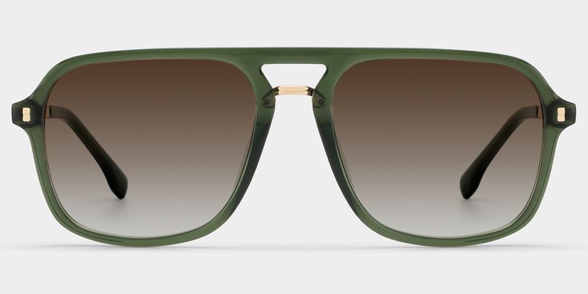 Kilworth Aviator Green Glassess