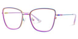 Solimar Iridescent Square Glasses3